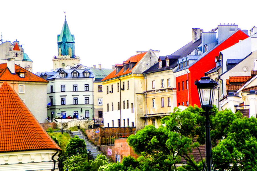 Lublin - schody wiodące do Placu Po Farze