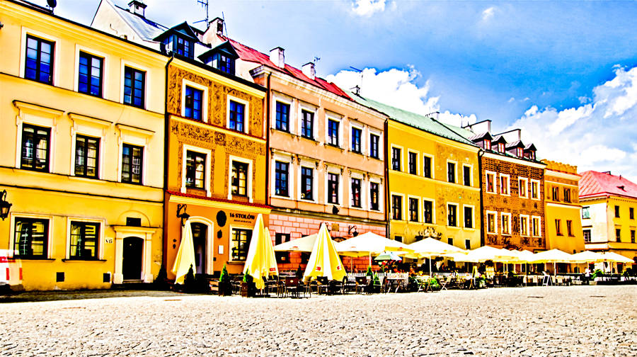 Lublin - Rynek: kamienice pierzei południowej
