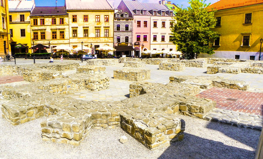 Lublin - fundamenty kościoła farnego Św. Michała