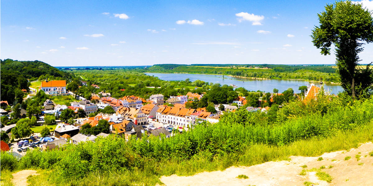Kazimierz Dolny - panorama z Góry Trzech Krzyży