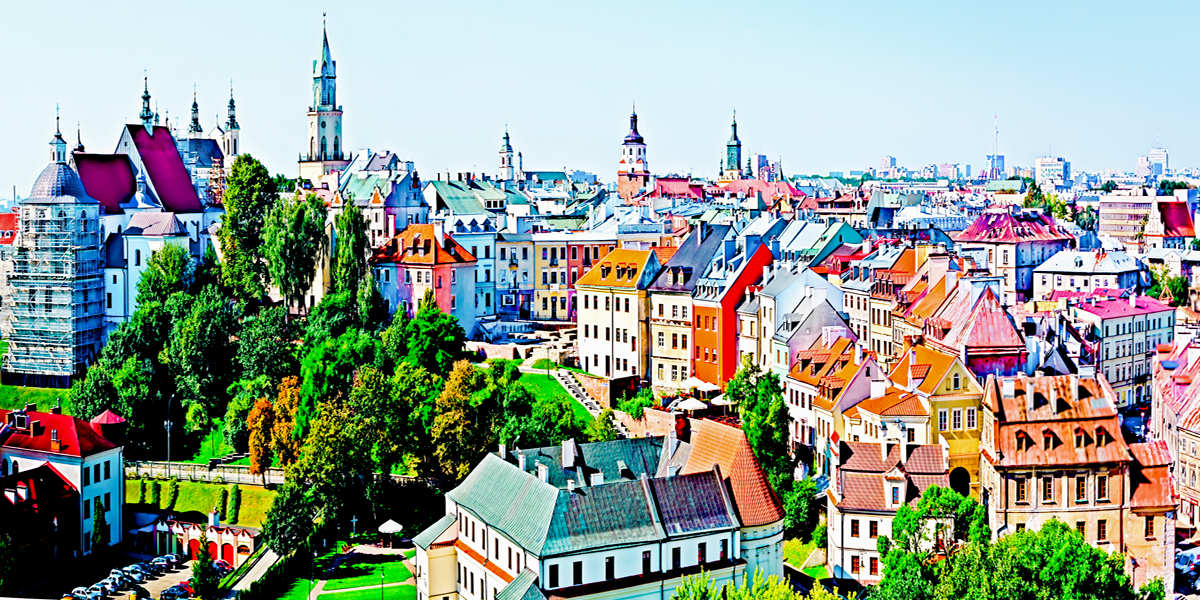 Stae Miasto w Lublinie - widok z baszty zamkowej