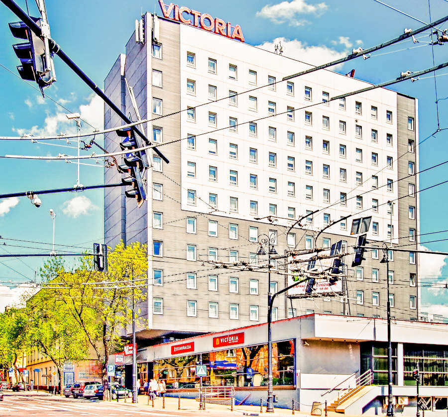 Widok z Lipowej na Hotel Victoria w Lublinie - zdjęcie do galerii