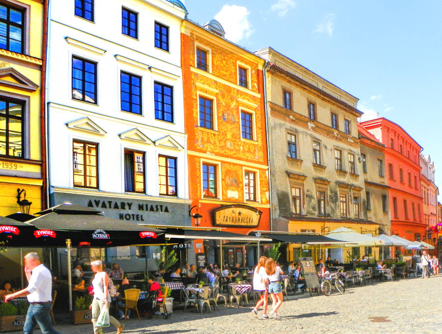 Hotel Avatary Miasta w pierzei zachodniej Rynku Starego Miasta w Lublinie -zdjęcie do galerii