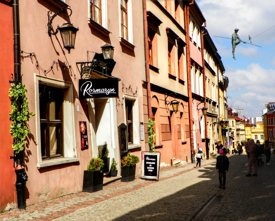 Restauracja i pub Rozmaryn w Lublinie, z ulicą Grodzką - zdjęcie do galerii
