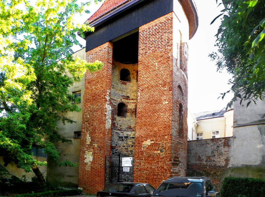 Baszta Gotycka w Lublinie - widok z boku