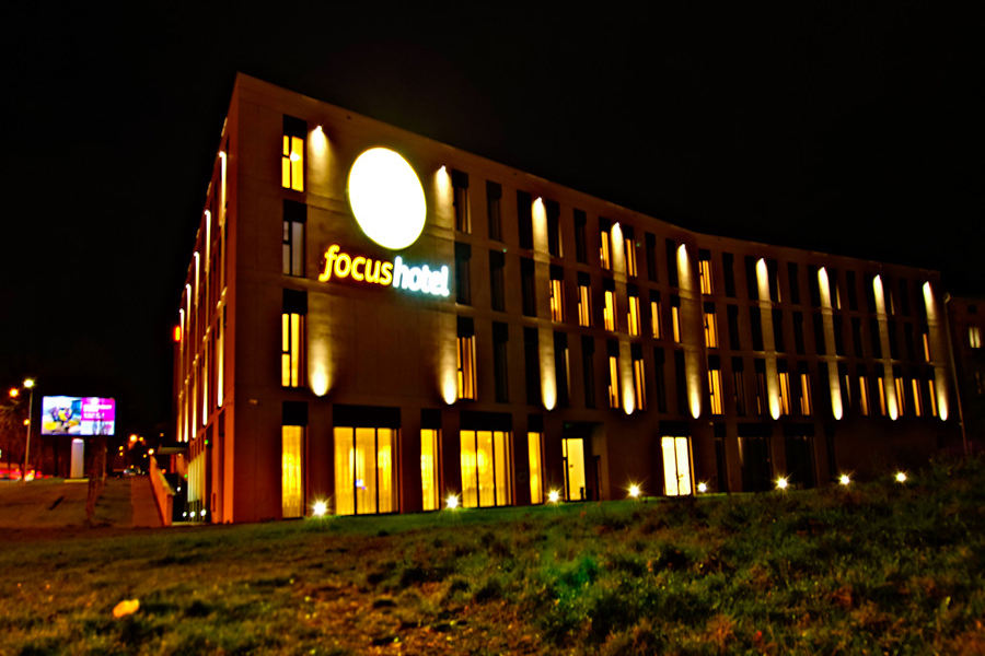 Focus Hotel Premium Lublin w światłach Podzamcza - zdjęcie do galerii