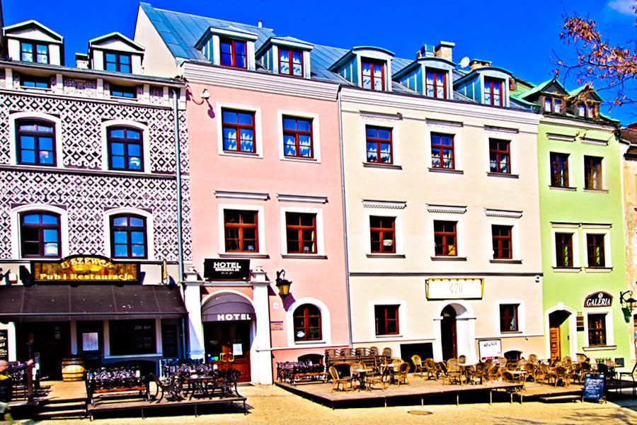 Hotel Grodzka 20 w Lublinie o świcie - zdjęcie do galerii