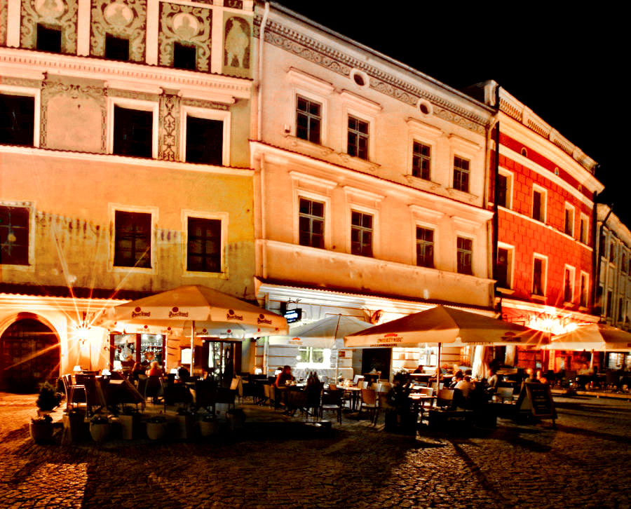 Rynek w Lublinie z Akwarela Cafe - zdjęcie do menu